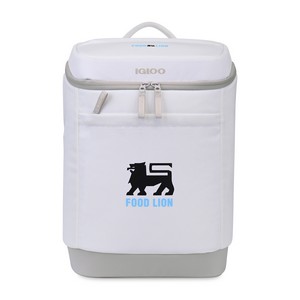 [102477-275] Igloo® Day Chiller Recycled Poly Backpack 24 Can Soft Cooler - Cloud White
