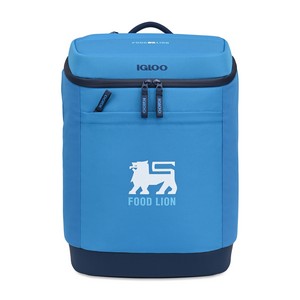 [102477-929] Igloo® Day Chiller Recycled Poly Backpack 24 Can Soft Cooler - Brilliant Blue