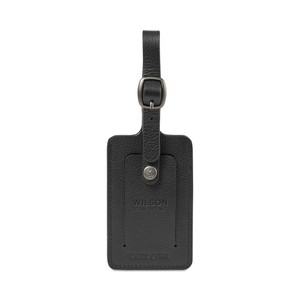 [102480-001] Samsonite Leather Luggage Tag - Black