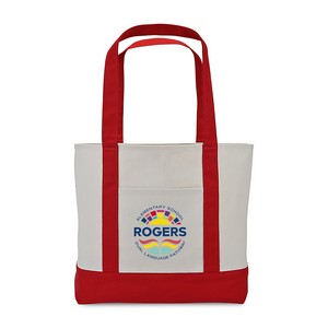 [102546-610] Large Canvas Tote - Red
