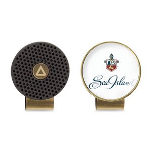 [102569-806] Ahead Switchfix Hat Clip - Black-Antique Brass