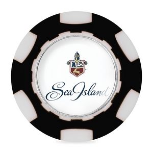 Ahead Poker Chip with Ball Marker - Black-White