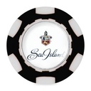 Ahead Poker Chip with Ball Marker - Black-White
