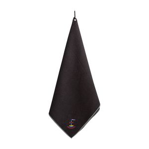 [102572-975] Ahead Microfiber Golf Towel - Black-Grey
