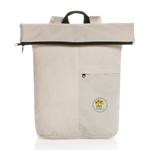 Dillon AWARE™ rPET Lightweight Foldable Backpack - Off White