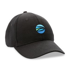 Impact 6 Panel 280gr Recycled Cotton Cap - AWARE™ - Black