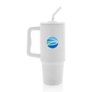 [102650-100] Embrace Deluxe Recycled Stainless Steel Tumbler 900ml - White