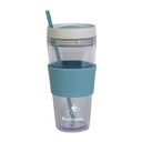 Cool Gear® Callisto Chiller Clear Straw Bottle - 24 Oz. - Teal