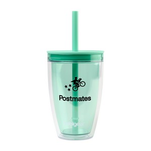 [102685-209] Cool Gear® Oasis Straw Bottle - 14 Oz. - Seaglass