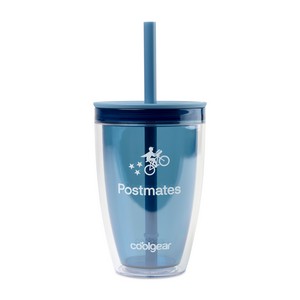 [102685-228] Cool Gear® Oasis Straw Bottle - 14 Oz. - Elemental Blue