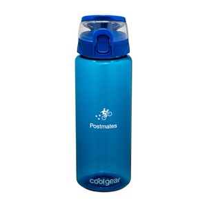 Cool Gear® Cylinder Bottle with Halo Lid - 32 Oz. - Blueberry
