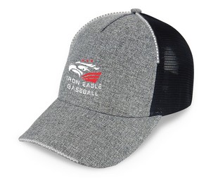 [102713-080] Merrimack Hat Co.® Active 5-Panel Performance Hat - Heather Grey