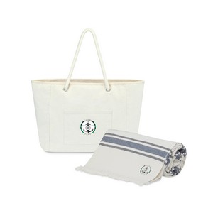 Bayside Boat Bag & Towel Set - Natural