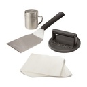 Cuisinart Outdoors® Smashed Burger Kit - Black