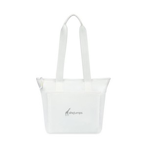 Aviana™ Rowan Recycled Nylon Tote Cooler - AWARE™ - Marshmallow