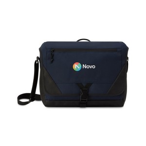 [102786-410] Peak Recycled rPET Laptop Messenger Bag - Navy