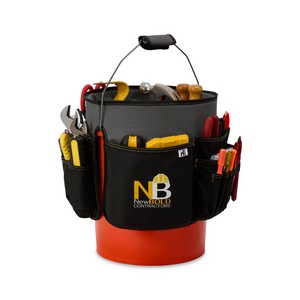 [102794-022] Heritage Supply Pro® Recycled rPET 18-inch 5-Gallon Bucket Tool Organizer - Dark Grey