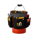 Heritage Supply Pro® Recycled rPET 18-inch 5-Gallon Bucket Tool Organizer - Dark Grey
