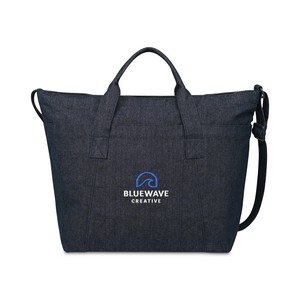 [102926-143] Recycled Cotton Weekender Tote - AWARE™ - Indigo Denim