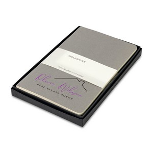 Moleskine® Large Cahier Gift Set - Pebble Grey
