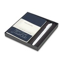 Moleskine® Pocket Cahier and GO Pen Gift Set - Sapphire Blue