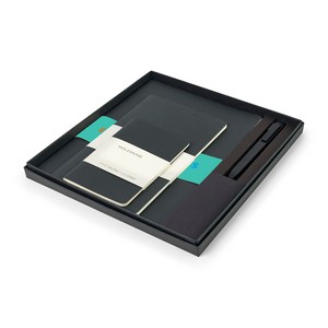 [102942-001] Moleskine® Assorted Cahier and GO Pen Gift Set - Black