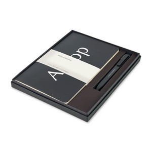 [102943-001] Moleskine® Large Volant and GO Pen Gift Set - Black