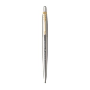 [102964-187] Parker Jotter London Stainless Steel Ballpoint - Stainless Steel-Gold Trim