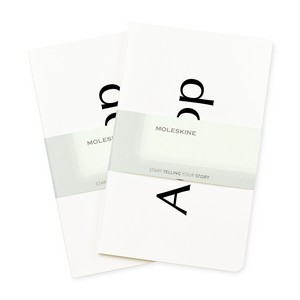 [102974-100] Moleskine® Large Volant 2-Pack - White