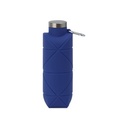 Clix Collapsible Silicone Bottle w/ Carabiner - 23 Oz. - Royal Blue