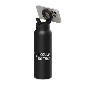 [102995-001] RINGO Pro Water Bottle with Magnetic Booster Ring - 32 Oz. - Black