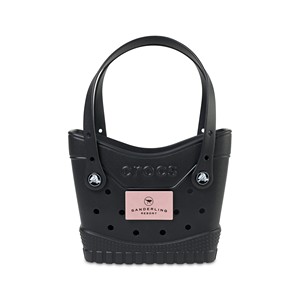 [103009-Q38] Crocs™ Classic Small Tote - Black - Powder Pink