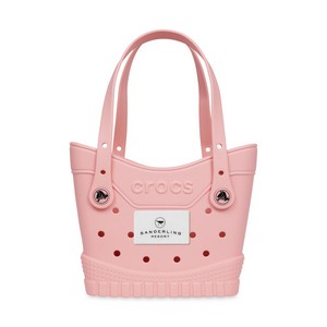 [103009-Q41] Crocs™ Classic Small Tote - Powder Pink - White