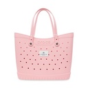 Crocs™ Classic Large Tote - Powder Pink - White