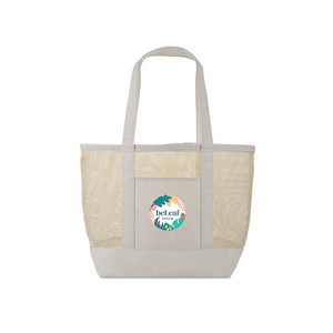 [103046-101] Canvas Mesh Tote - Natural