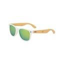 CapeShades Recycled Bamboo Sunglasses White Frame - Green