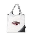 Latitudes Foldaway Shopper - White-Black