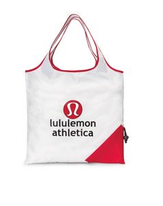 [1194] Latitudes Foldaway Shopper - White-Red