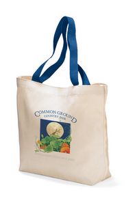 [220] Colored Handle Tote - Royal Blue