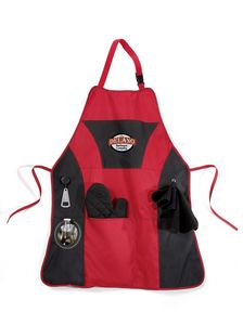 [3814] Grill Master Apron Kit - Red