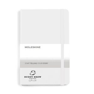 [40033] Moleskine® Hard Cover Ruled Medium Notebook - White