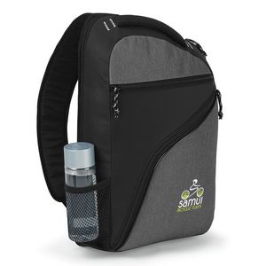 [5214] McKinley Laptop Sling Bag - Black-Heather Grey