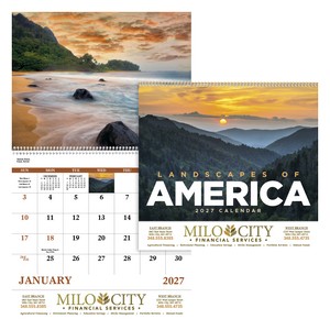 [7001] Good Value™ Landscapes of America - Spiral Calendar