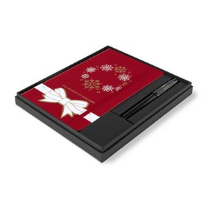 [102661-612] Moleskine® Hard Cover Holiday Notebook and Kaweco Pen Gift Set - Scarlet Red