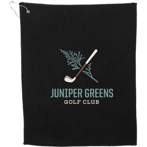 [1401-49] 15'' x 18'' Recycled 200g Microfiber Waffle Towel