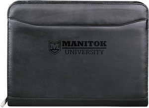 Millennium Leather Zippered Padfolio with FSC® Mix Paper