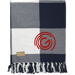 [1081-72] Field & Co.® 100% Organic Cotton Check Throw Blanket