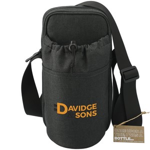 [1600-29] Traver rPET Adjustable Bottle Sling Cooler w/Pouch