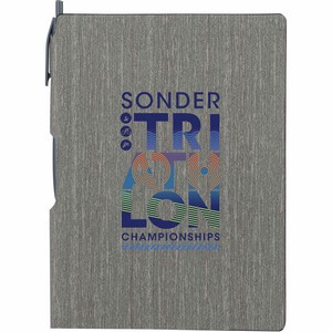[SM-3439] 6'' x 8.5'' FSC® Mix Bari Notebook with Pen