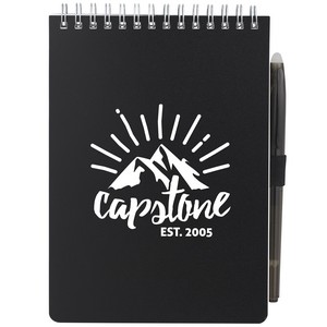 [SM-5266] 5'' x 7'' Mineral Stone Field Reporter Notebook with Pen